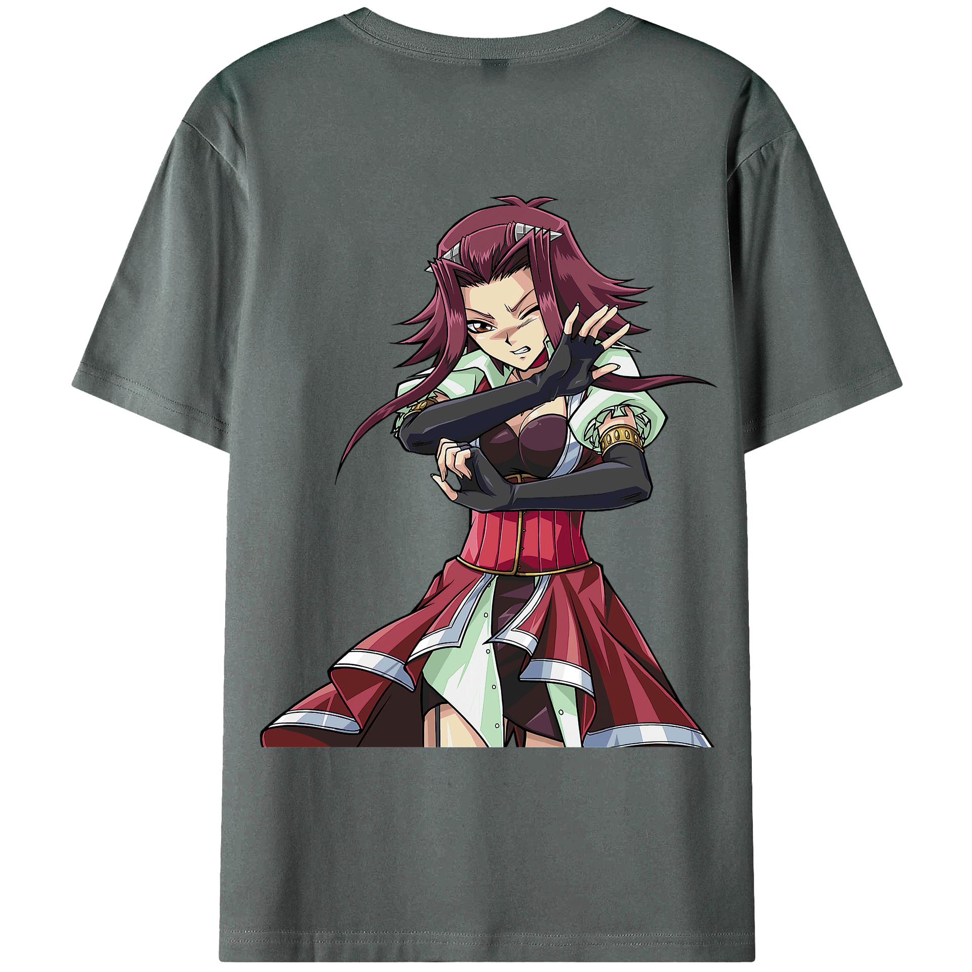 （画像用） 遊☆戯☆王 Yu-Gi-Oh! 綿100％ メンズ半袖Tシャツ（バックプリント） 通気性